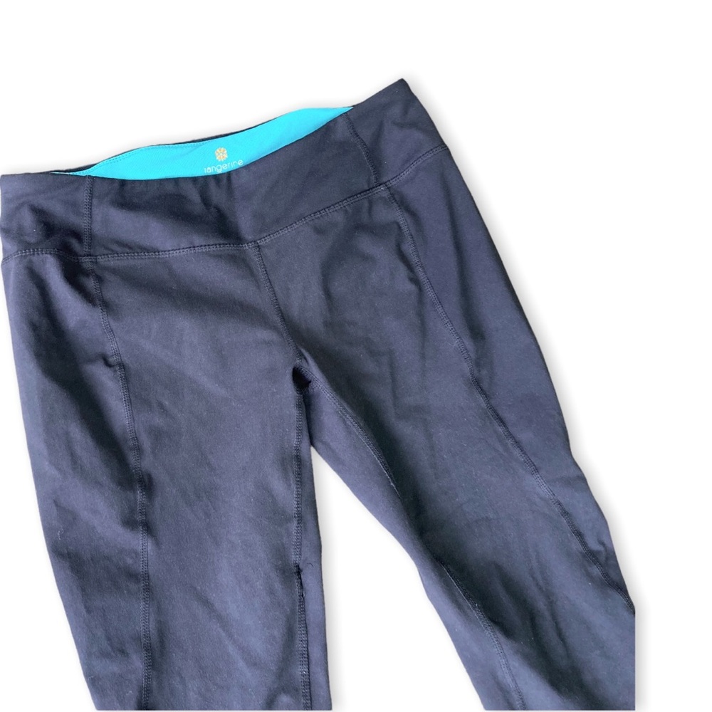 Tangerine | Dark Gray and Teal Workout Capri sz Small - Picture 3 of 6